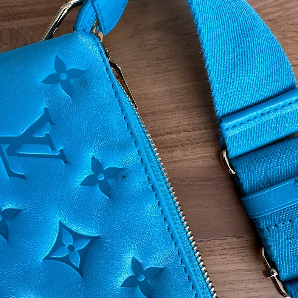 Louis Vuitton COUSSIN PM- ELECTRIC TURQUOISE BLUE - Picture 9 of 12